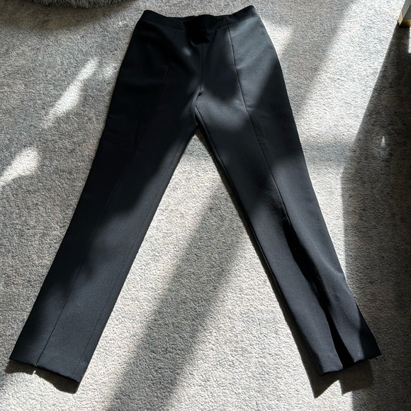 Tibi Black Slit Ankle Skinny Pants Size 2 - Picture 2 of 9